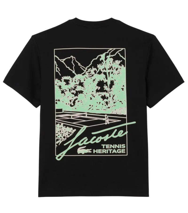 Lacoste Printed Jersey - black