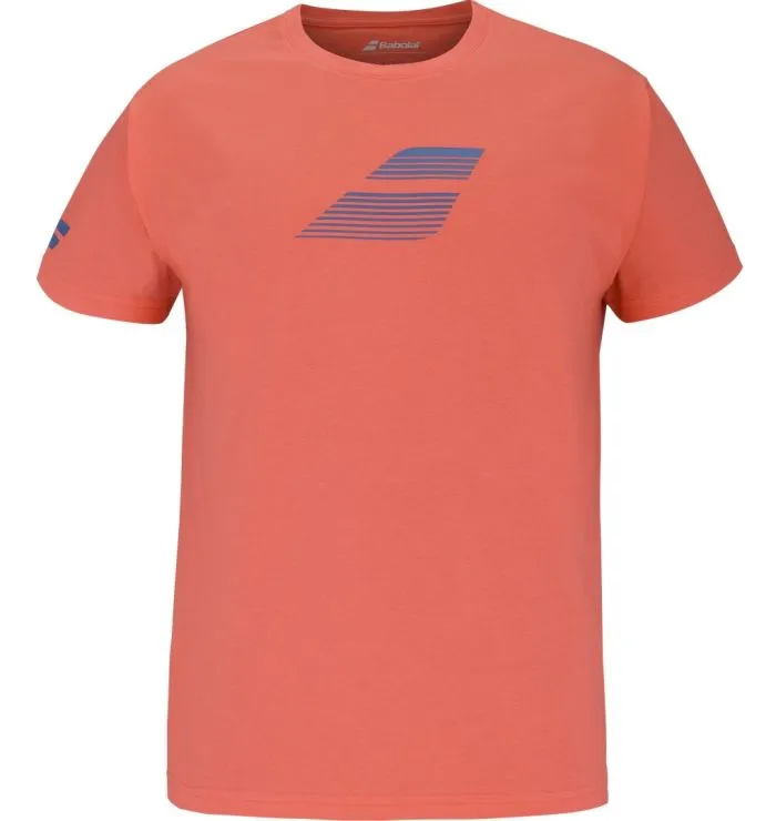babolat-exercise-cotton-tee-boy-hot-coral Babolat Exercise Cotton Boy