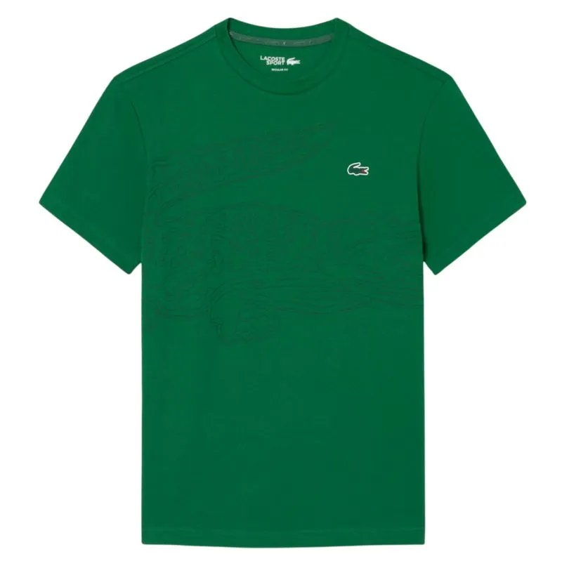 Lacoste Ultra Dry Crocodile Print Sport - fairway/black Lacoste Ultra Dry Crocodile Print Sport - fairway/black