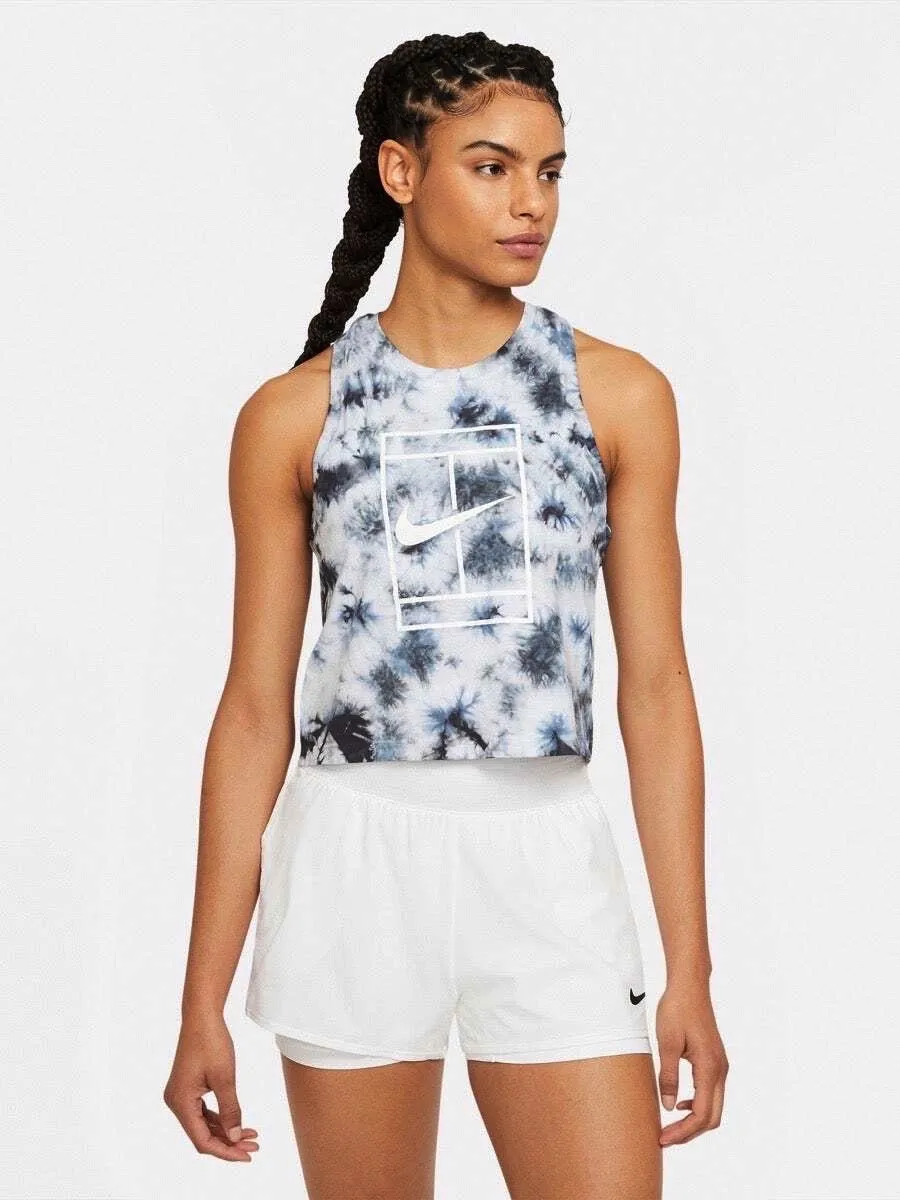 Nike Court Tank Heritage Dye W - white/black