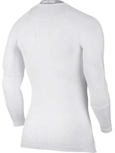 Nike Cool Comp LS - white/matte silver/black