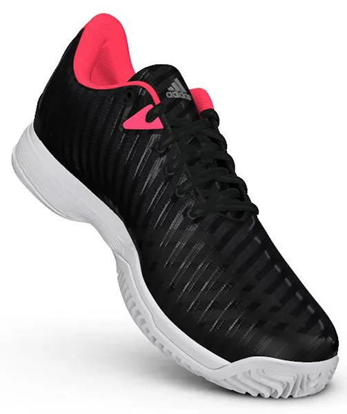 Adidas Barricade Court W - black/matte silver/flash red