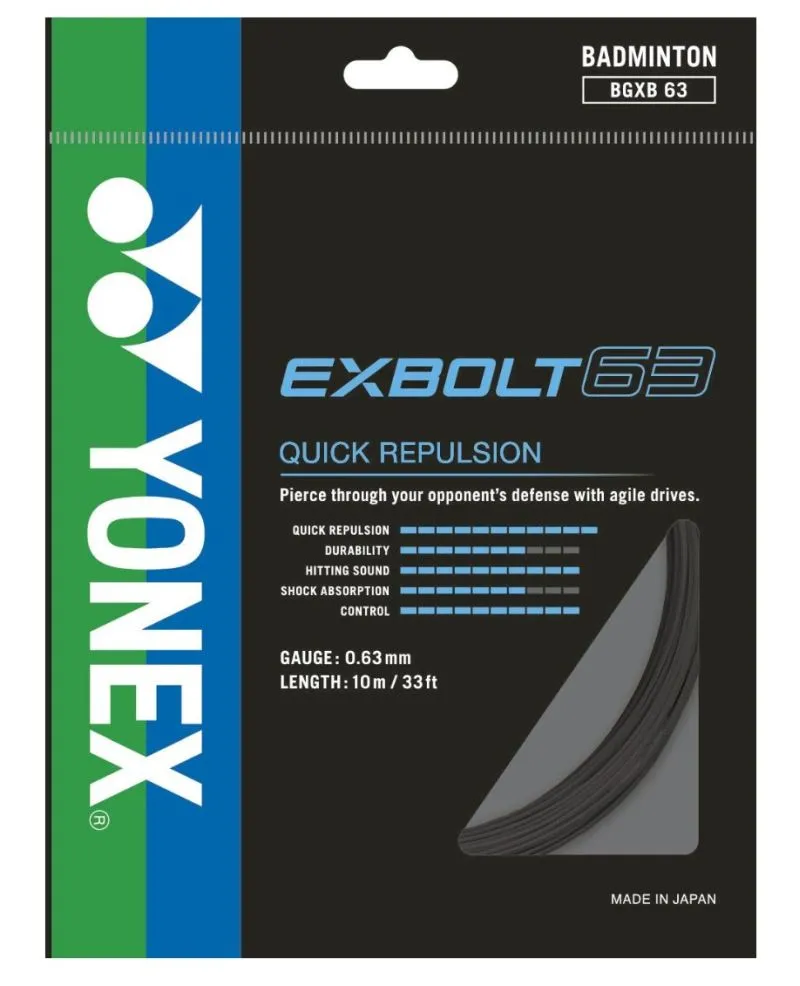 Yonex Exbolt 63 (10 m) - black