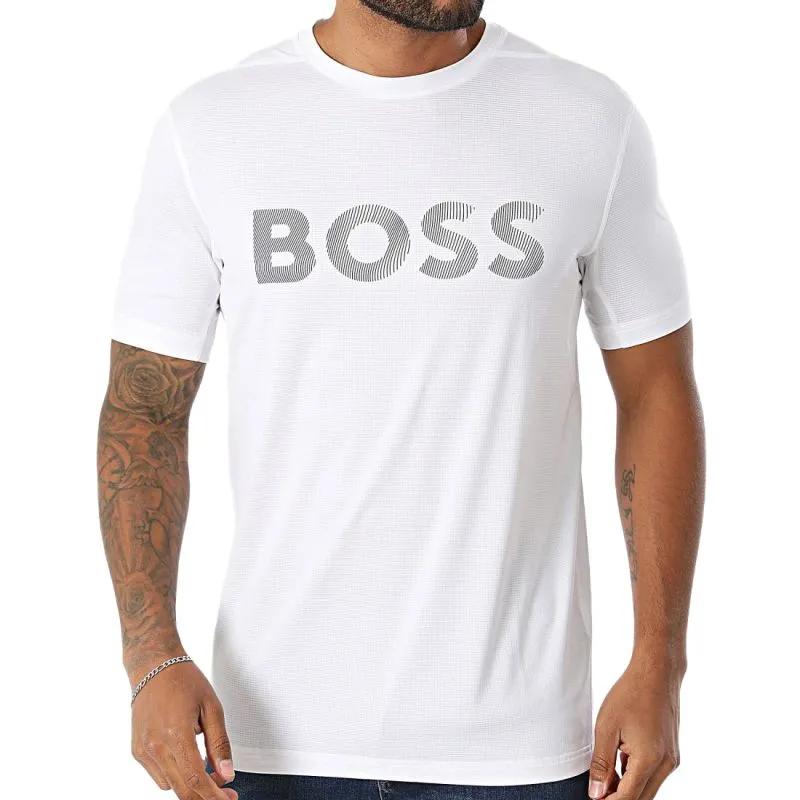 BOSS Slim Fit Active Logo - white