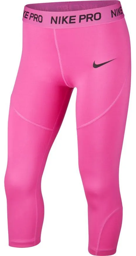 Nike Pro Capri Girls - active fuchsia/active fuchsia/black