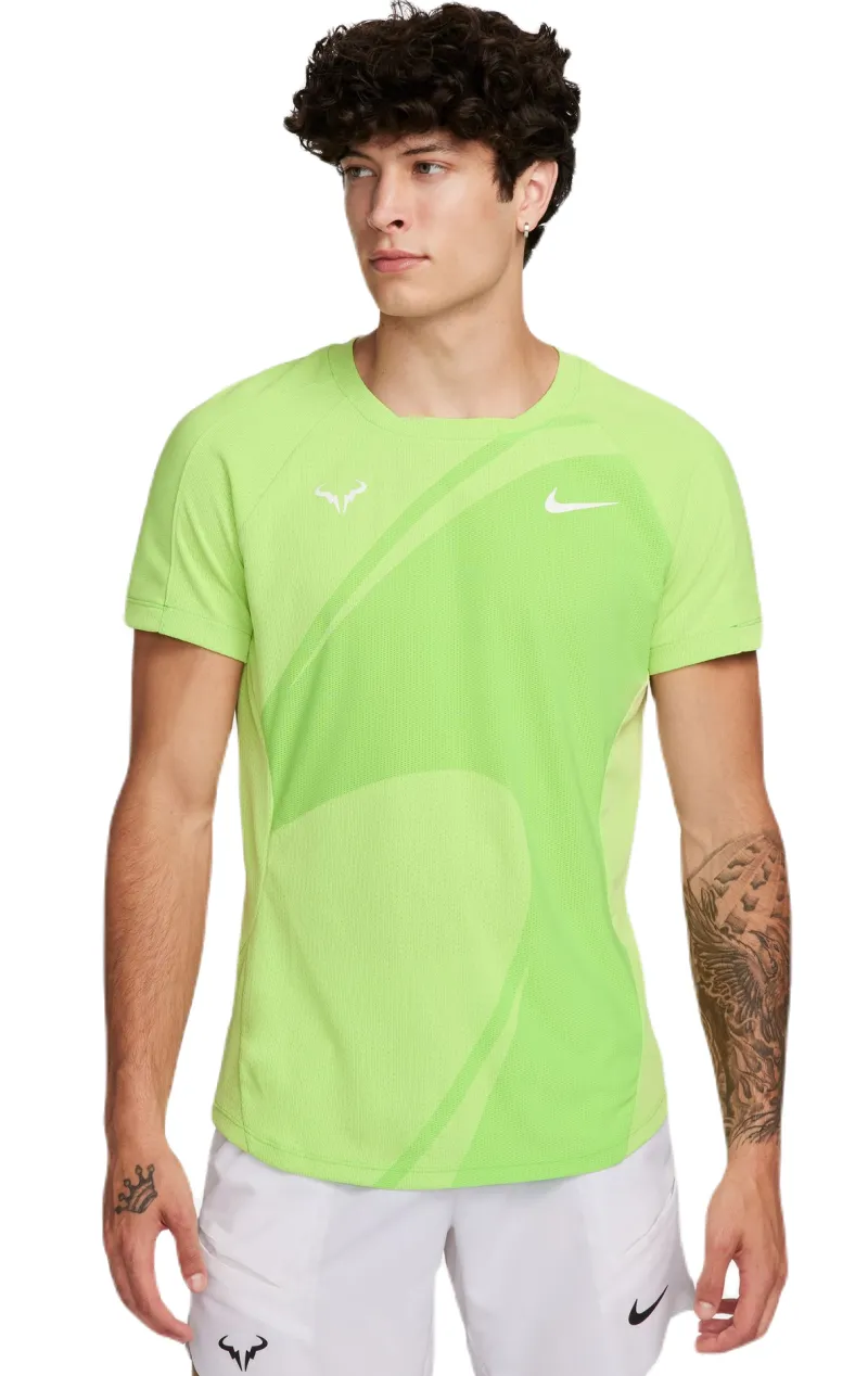 AURORA_DV2877-313_PHSFM001-2000 Nike Dri-Fit Rafa Tennis Top - action green/white