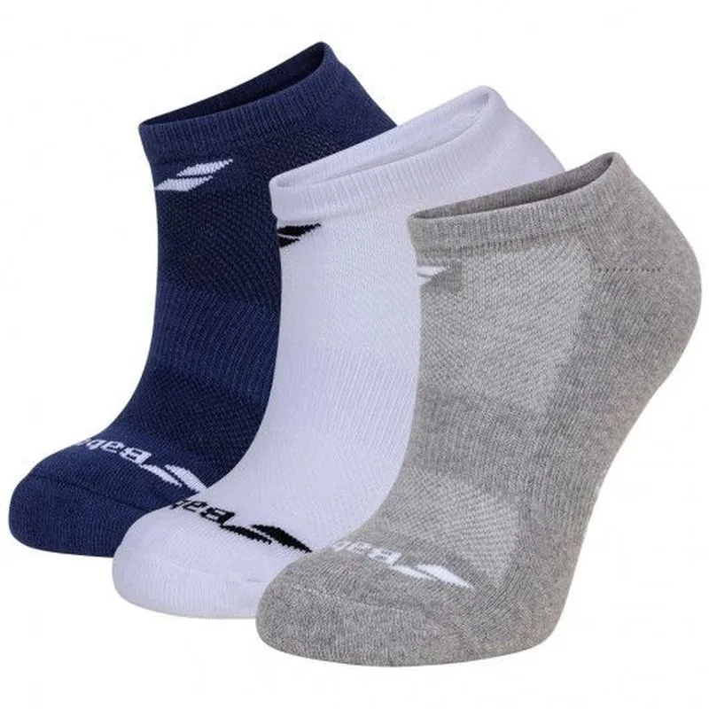 Babolat Invisible 3 Pairs Pack Junior - 3 pary/white/estate blue/grey