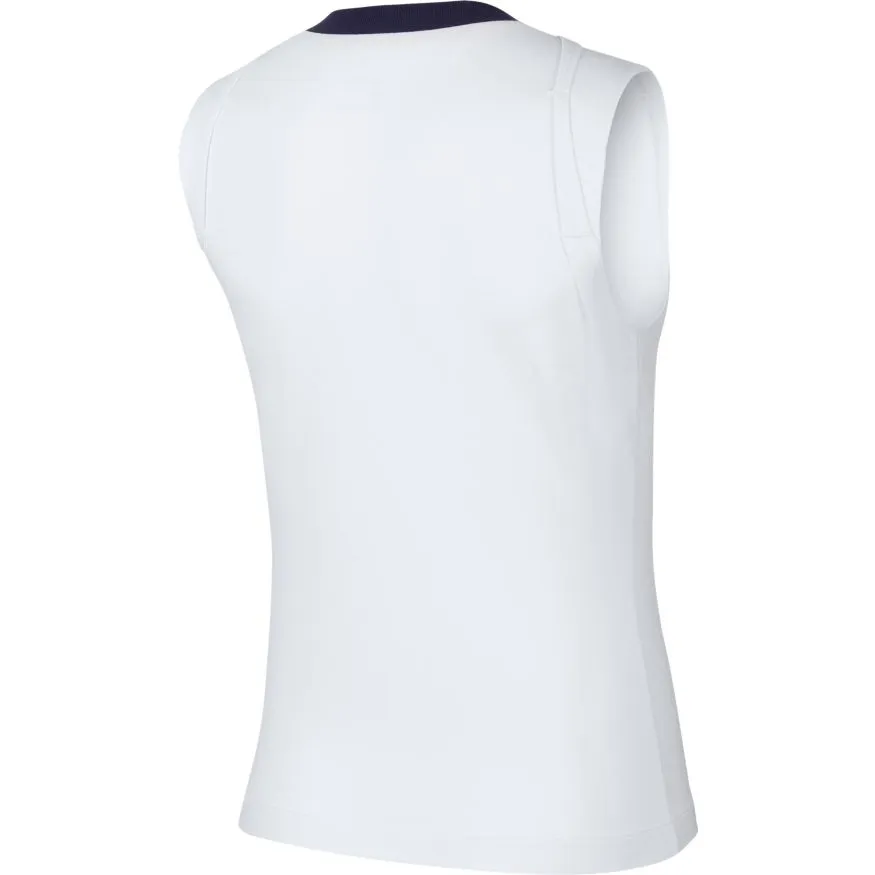 Nike Court Dry Tank PS NT - white/black/laser crimson