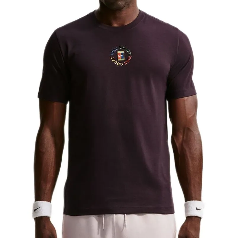 Nike Court Dri-Fit Heritage - burgundy ash
