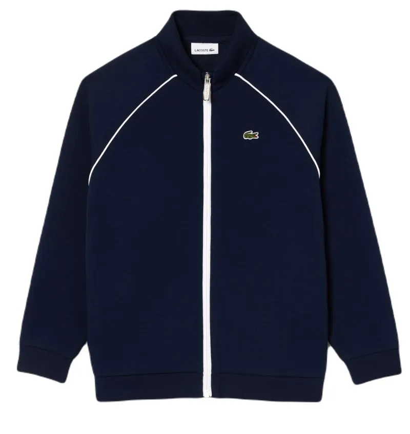 SJ2152_166_24 Lacoste Kids' Zip-Up Sweatshirt - navy blue