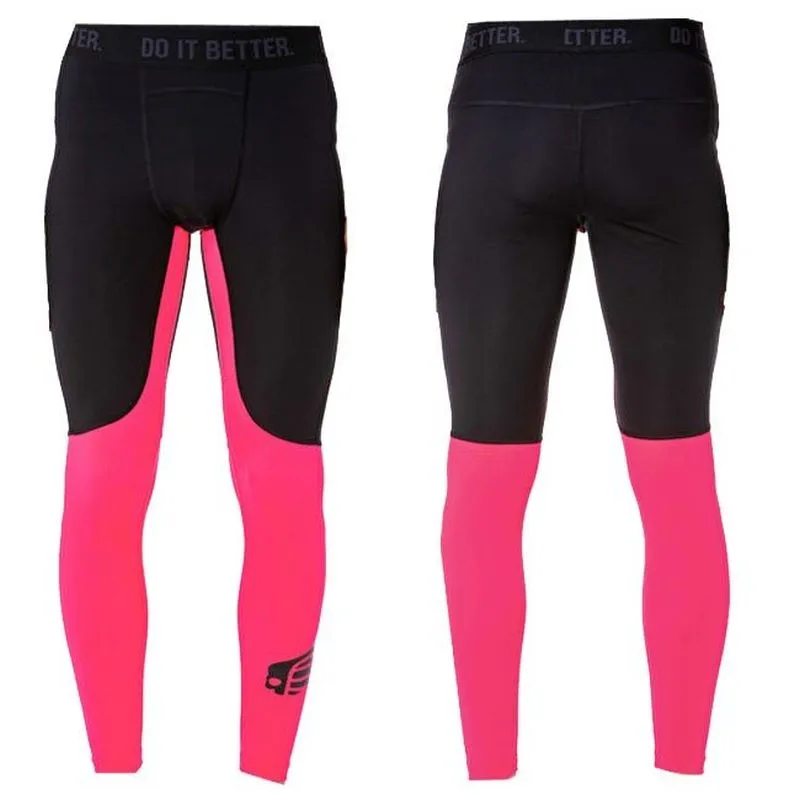 Hydrogen Wing Skull Leggings Man - fluo fuchsia