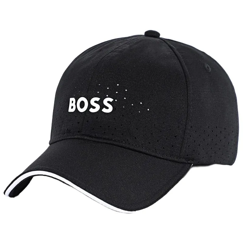 BOSS Perforated Gloss Logo - black