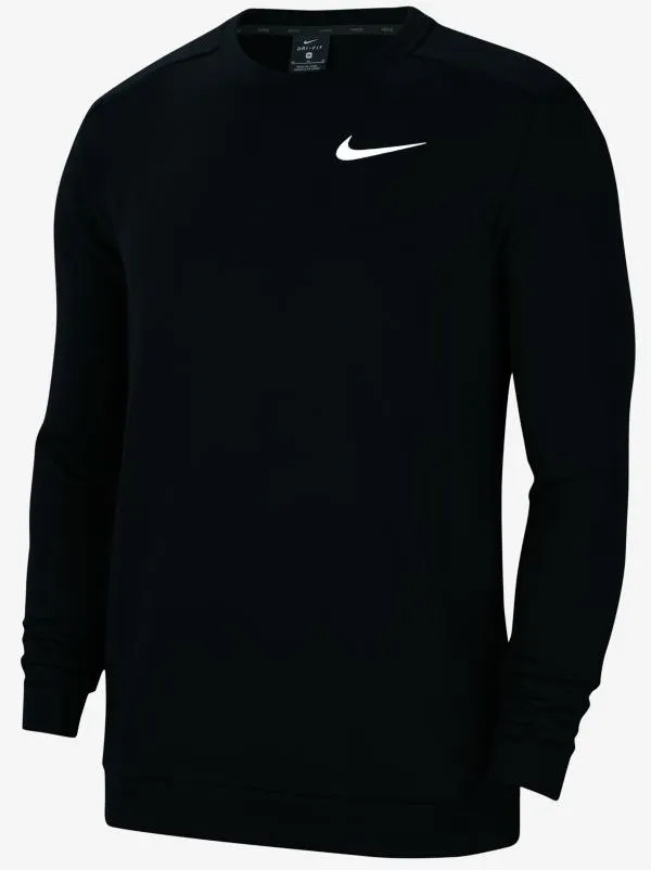 Nike Dry Fleece Crew - black/white