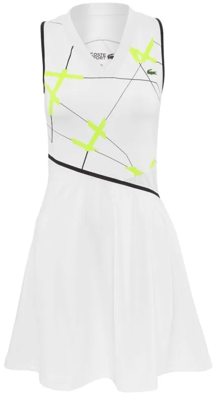 lacoste-women-s-sport-geometric-print-tennis-dress-white-black-flashy-yellow-1 Lacoste Women's SPORT Geometric Print Tennis Dress - white/black/flashy yellow