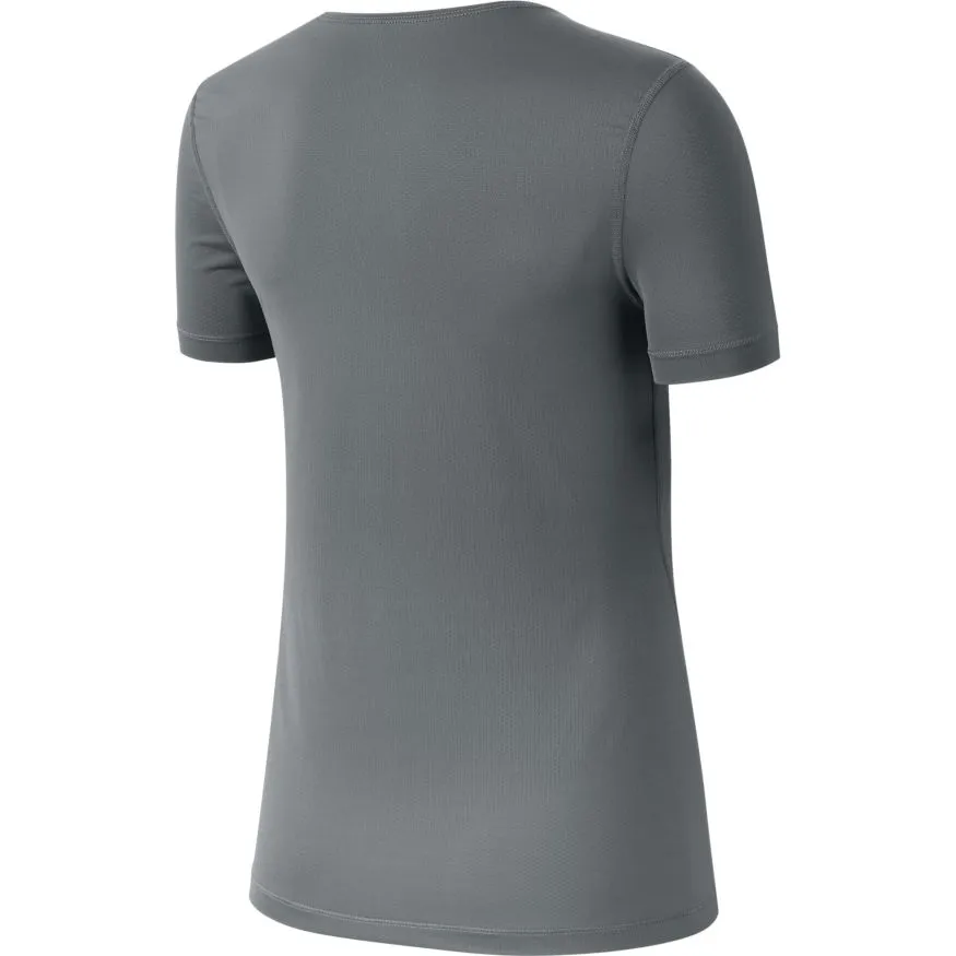 Nike Pro Top SS All Over Mesh W - smoke grey/black