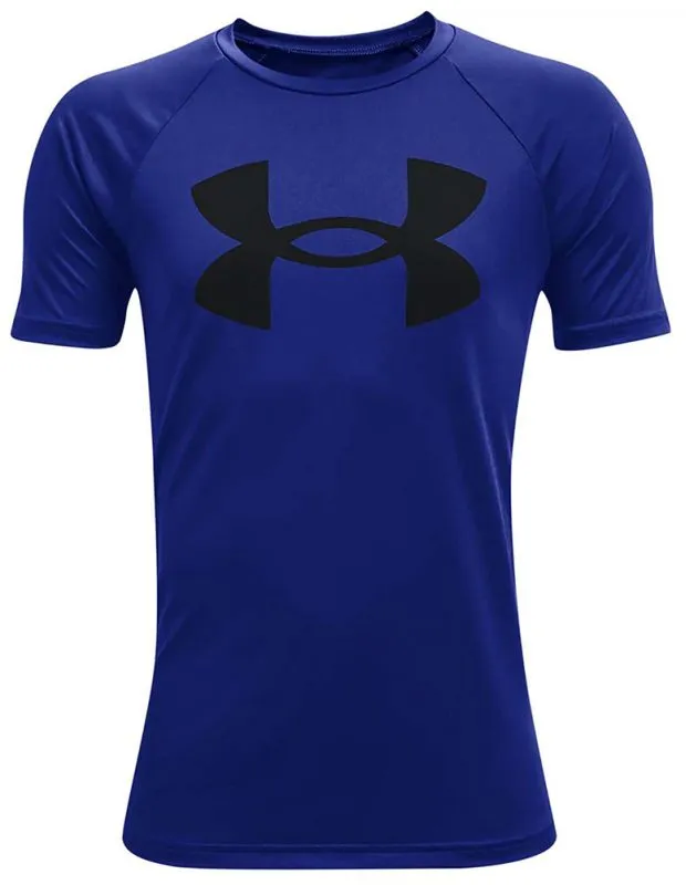 Boys' t-shirt Under Armour Tech Big Logo SS - royal/black - Blue