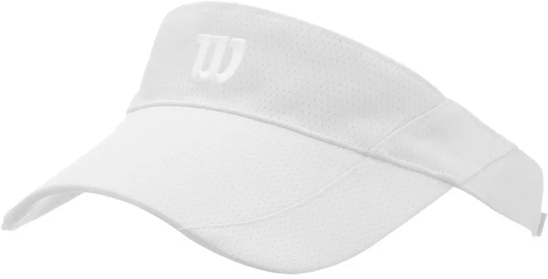 Wilson Rush Knit Visor Ultralight - white/silver