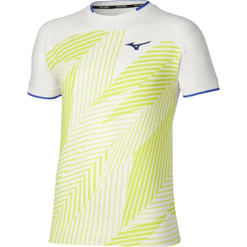 Mizuno Stargazer Shadow Graphic Short-Sleeve - white/yellow Mizuno Stargazer Shadow Graphic Short-Sleeve - white/yellow