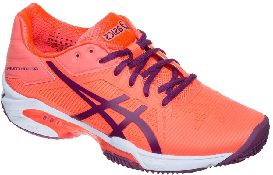 Asics Gel-Solution Speed 3 Clay - flash coral/plum/flash coral