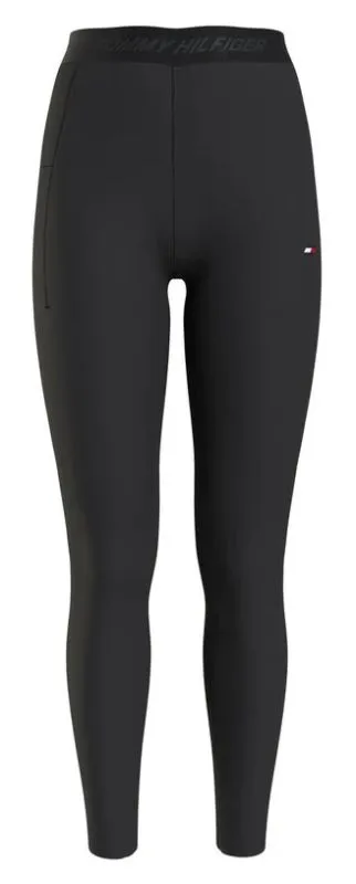 Tommy Hilfiger HW Branded Tape Ess Legging 7/8 - black