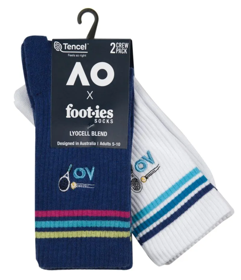 Australian Open Stroke Sneaker Socks 2P - navy/white Australian Open Stroke Sneaker Socks 2P - navy/white