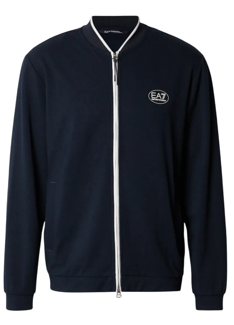 EA7 Tennis Jersey Zipper - armani blue 