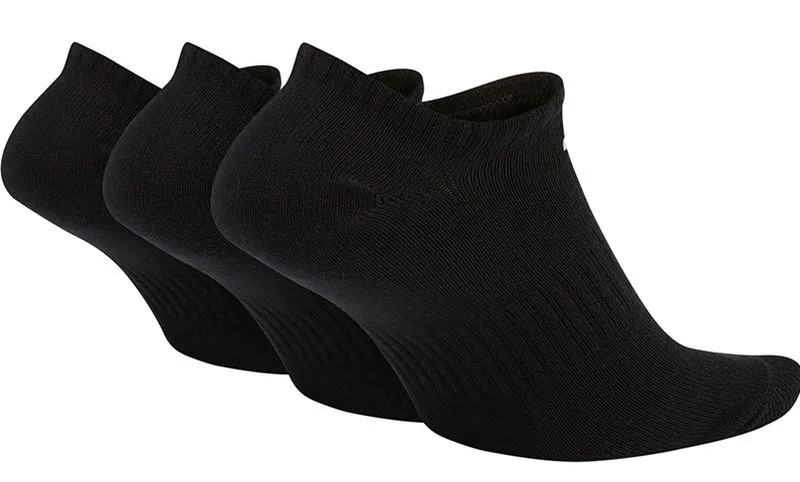 Nike Everyday Cotton Lightweight No Show - 3 pary/black/white