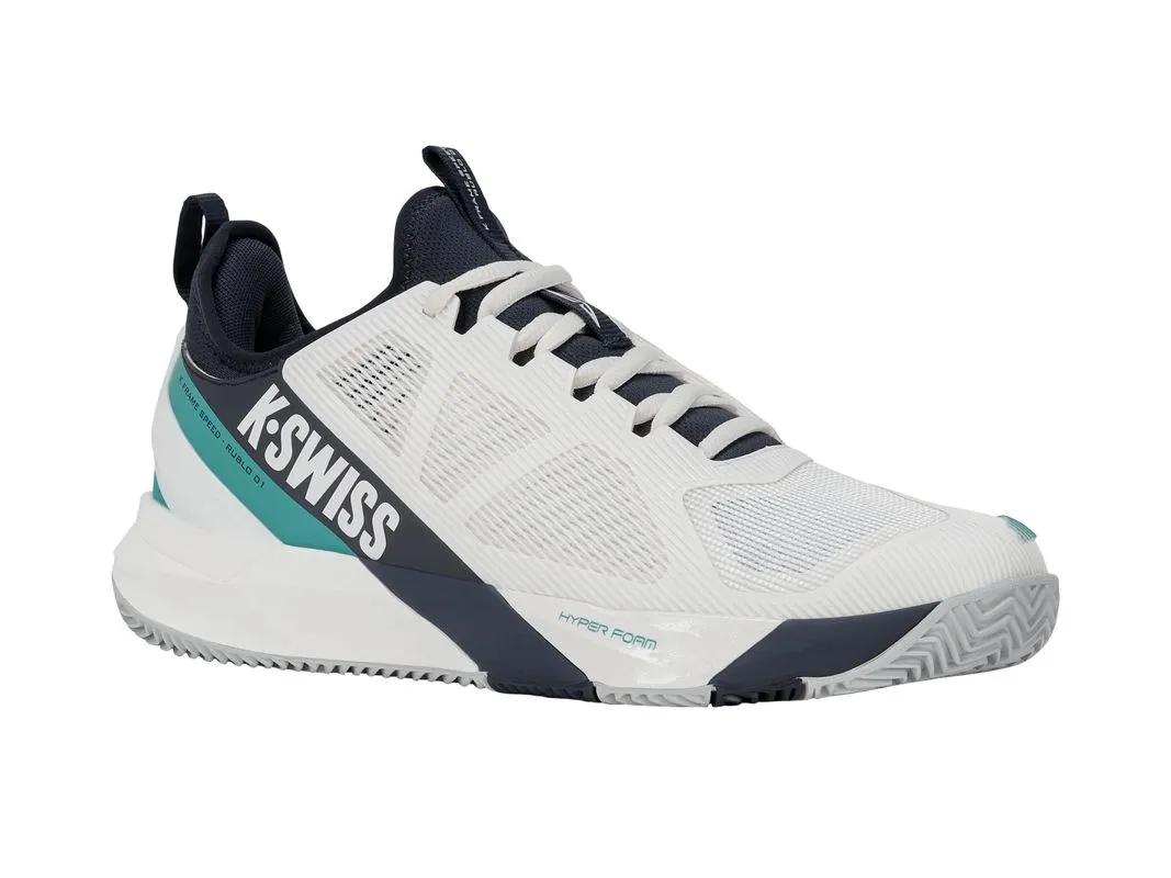 K-Swiss K-Frame Speed Rublo Clay - blanc de blanc/carbon/baltic