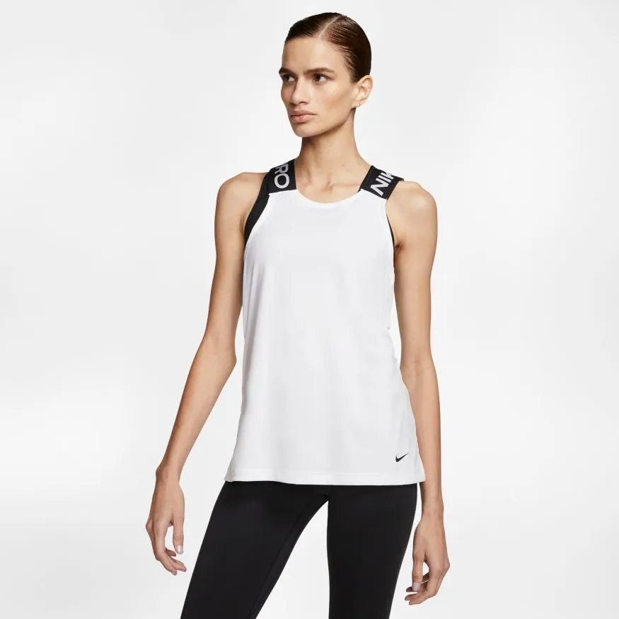 nike-pro-dry-elastika-tank-ess-white-black-3 Nike Pro Dry Elastika Tank ESS - white/black