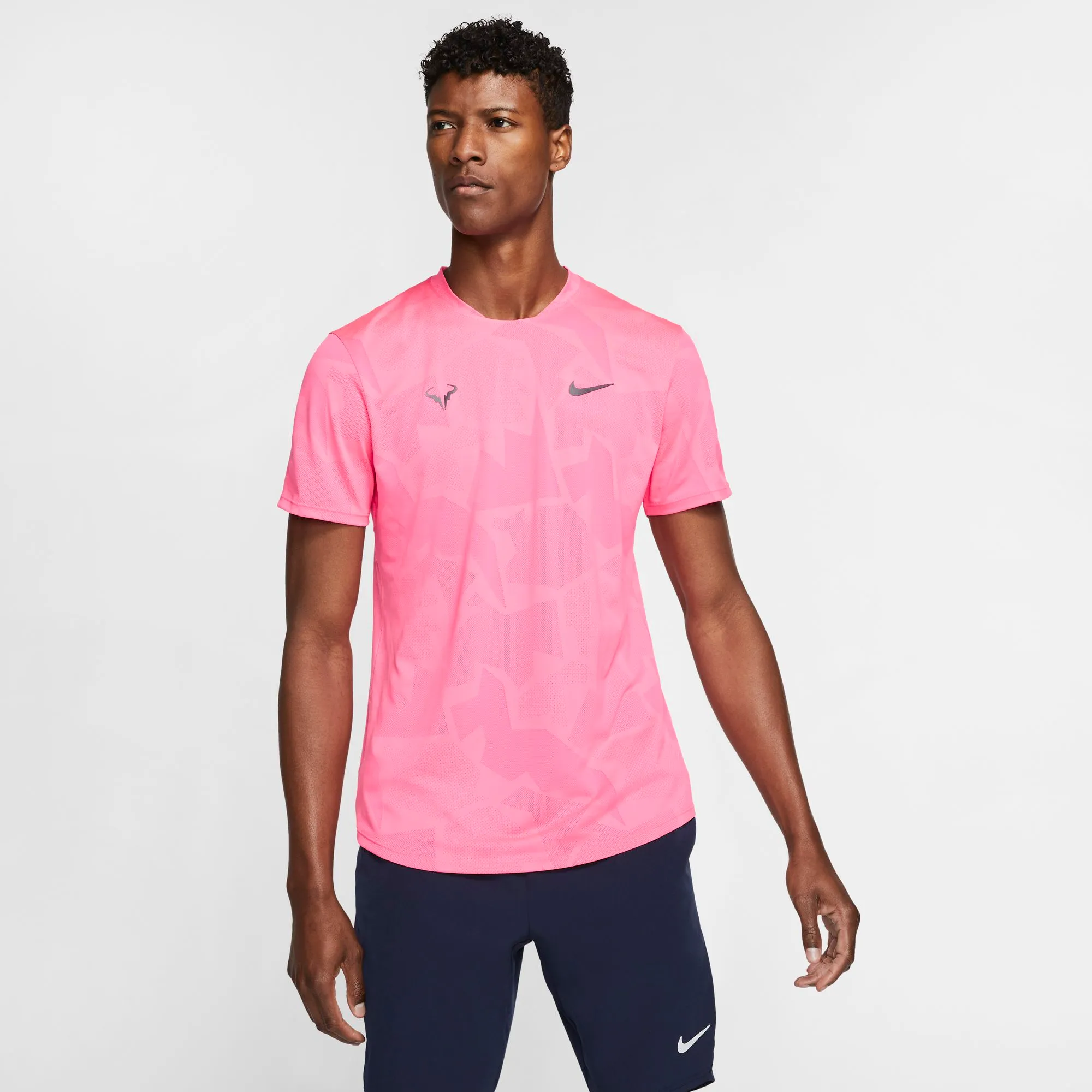 nike-court-aeroreact-top-ss-rafa-digital-pink-gridiron-3 Nike Court Aeroreact Top SS Rafa - digital pink/gridiron