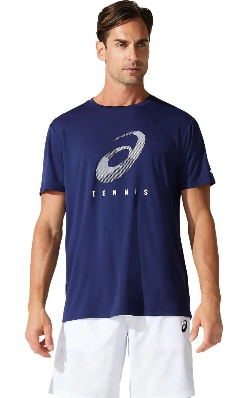 Asics Court M Spiral Tee - peacoat