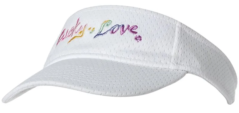 Lucky in Love Mesh Visor - white