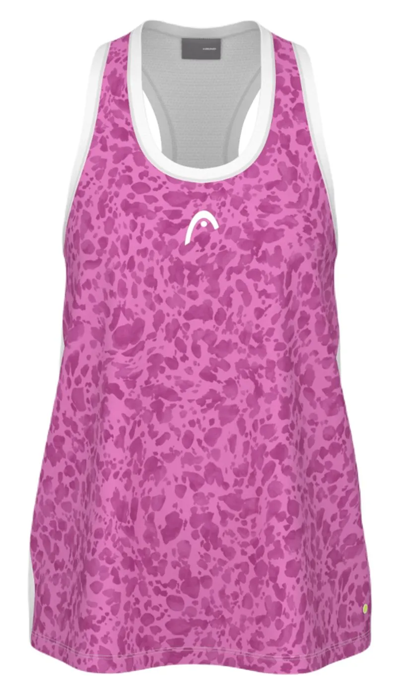 Head Girls Vision Agility Tank - print vision/vivid pink