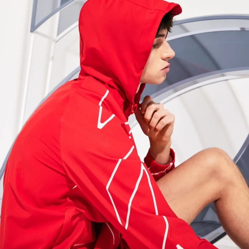 lacoste-men-s-sport-french-open-hooded-zip-jacket-red-white-6 Lacoste Men's SPORT French Open Hooded Zip Jacket - red/white