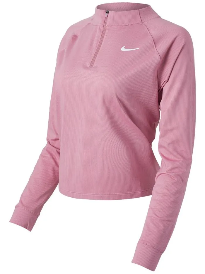 Nike Court Dri-Fit Victory Top LS W - elemental pink/white