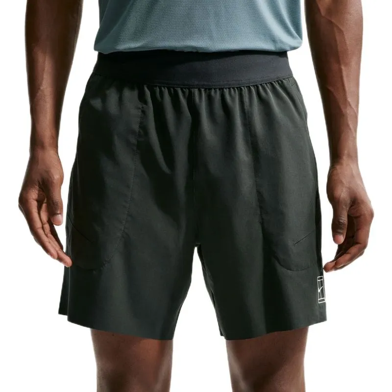 Nike Court Advantage Dri-Fit 6in Tennis - black spruce/white