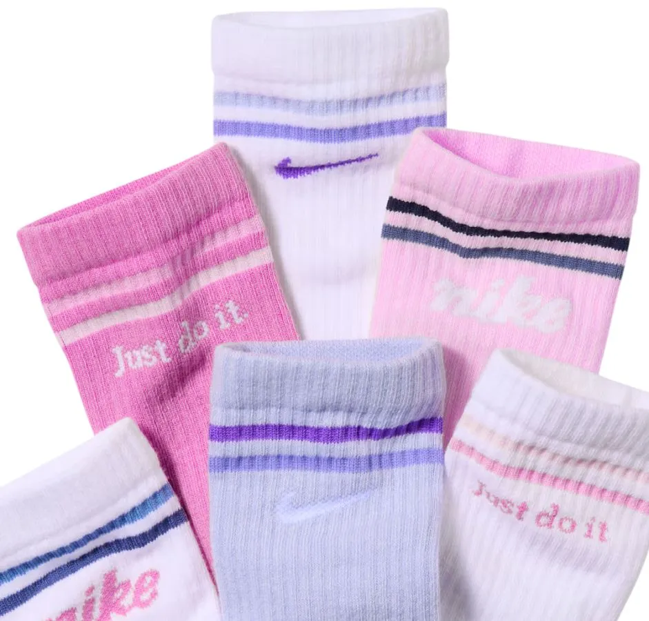 Nike Kids Everyday Cushioned Crew 6P - multicolor