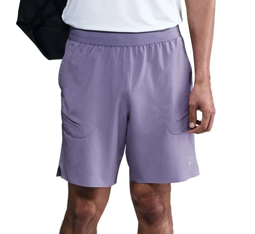 Nike Court Advantage Dri-Fit 8in - dusty amethyst/white
