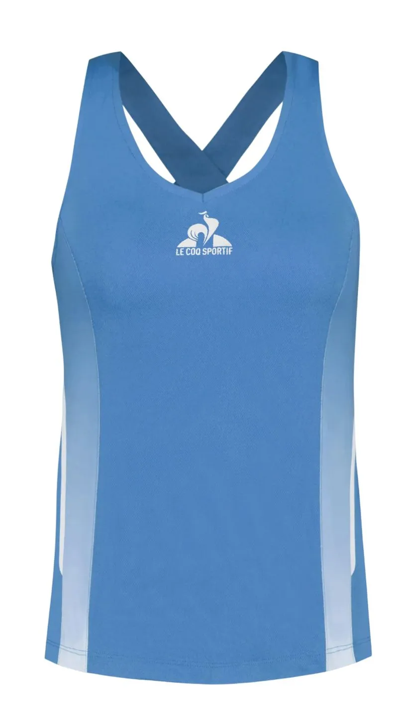 Le Coq Sportif Tennis Pro Tank 25 N° - pacific coast Le Coq Sportif Tennis Pro Tank 25 N° - pacific coast