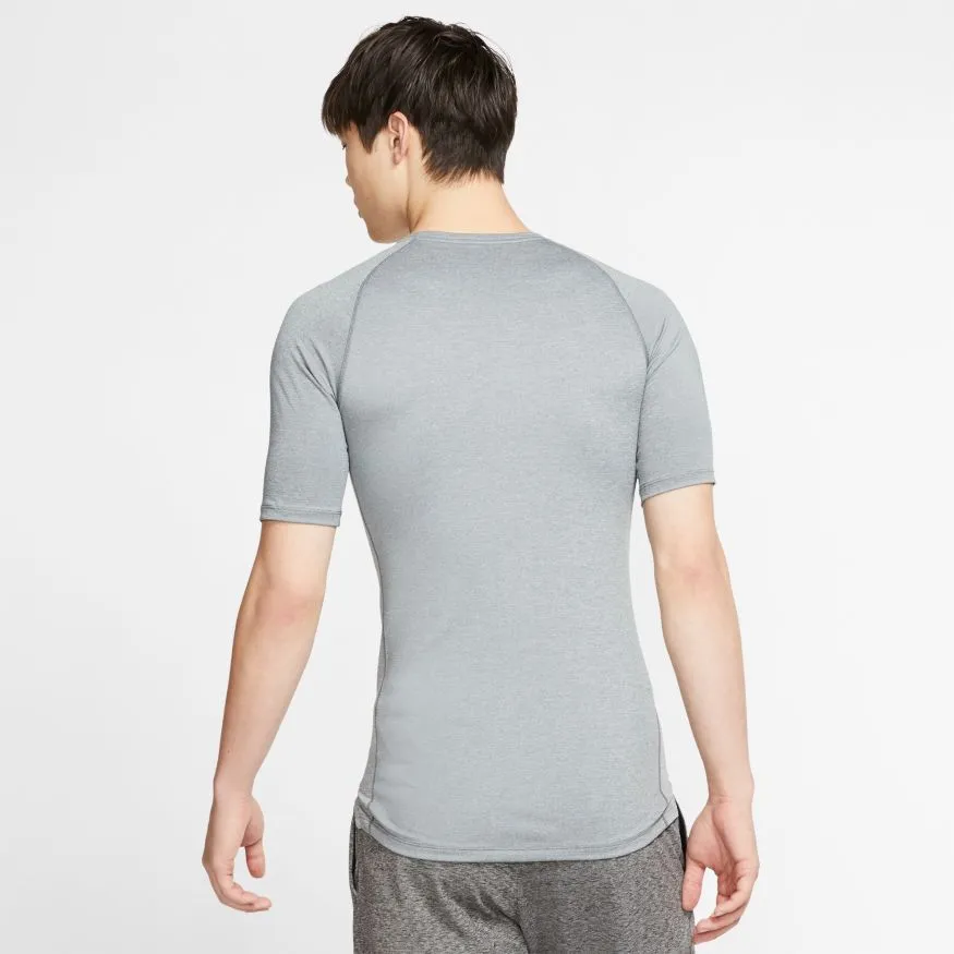 nike-pro-top-ss-tight-smoke-grey-light-smoke-grey-black-3 Nike Pro Top SS Tight - smoke grey/light smoke grey/black