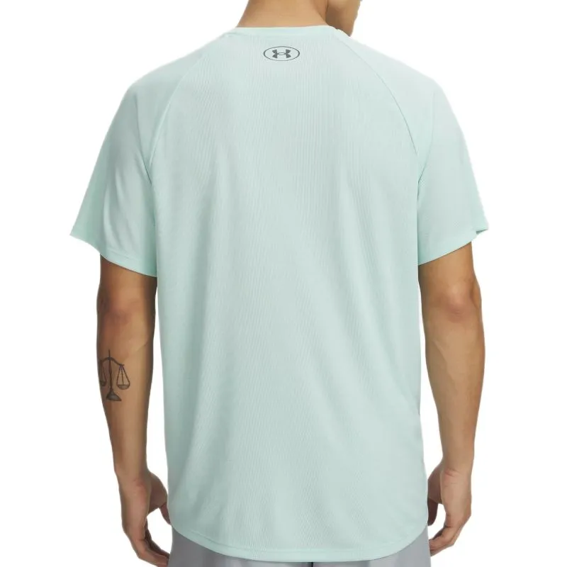 Under Armour Tech Textured Short Sleeve - refresh mint/deprecated/castlerock