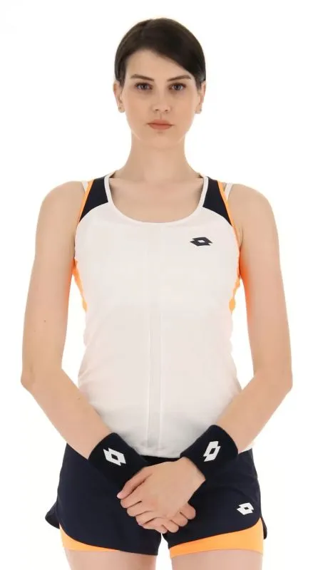 Lotto Top W IV Tank 1 - bright white/orange
