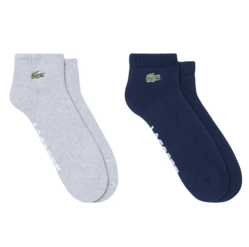 Lacoste Low Sport 2P - navy blue/grey chine