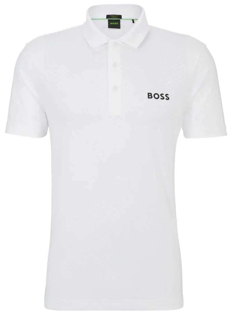 BOSS Paddytech Degradé-Jacquard - white BOSS Paddytech Degradé-Jacquard - white