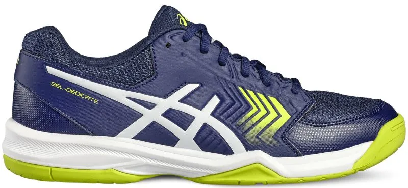 Asics Gel-Dedicate 5 - indigo blue/white/safety yellow