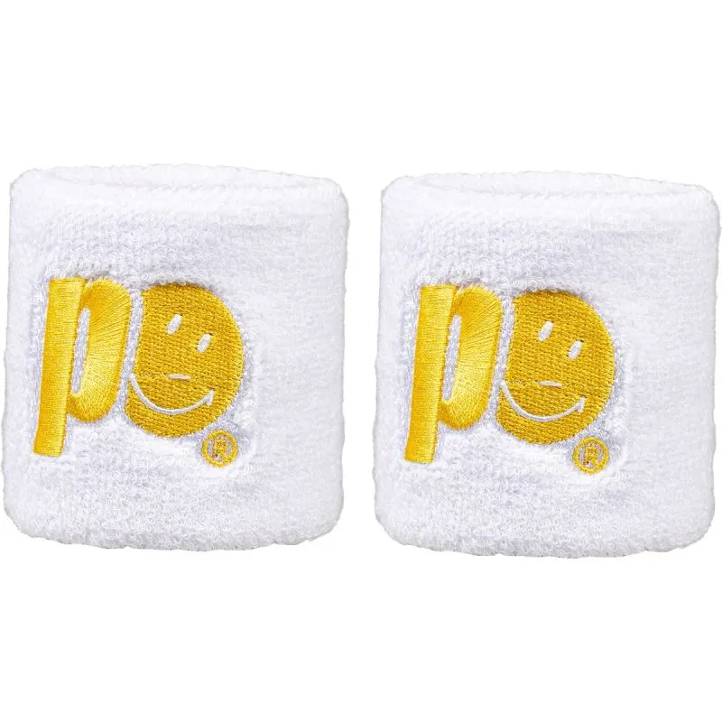 Prince X Smiley Wristband Short 2P - white Prince X Smiley Wristband Short 2P - white
