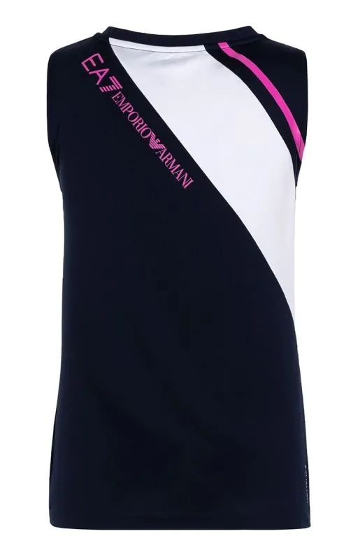 EA7 Women Jersey Tank - navy blue