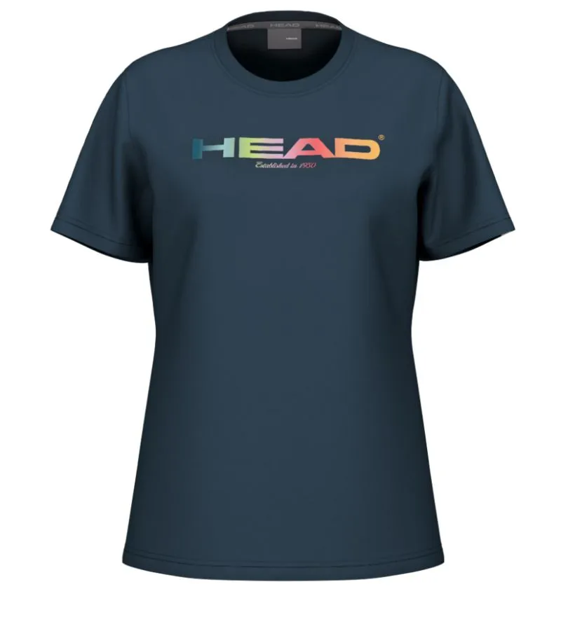 HeadRainbowTshirtWomanNavy Head Rainbow
