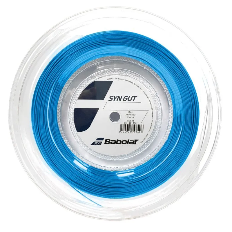 Tennis String Babolat Syn Gut (200 m) - blue - Blue