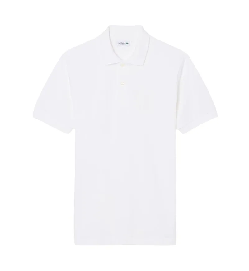 Lacoste Classic Fit Embroidery Detail Petit Piqué - white